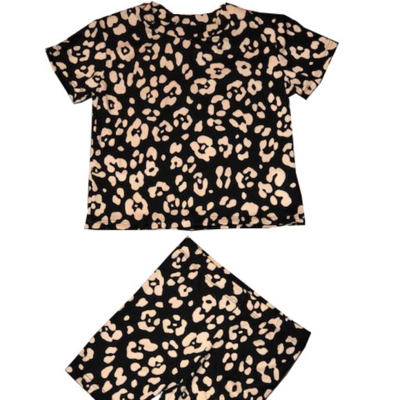 GIRLS 2 PC BIKE SHORT SET - Picture 1 of 1